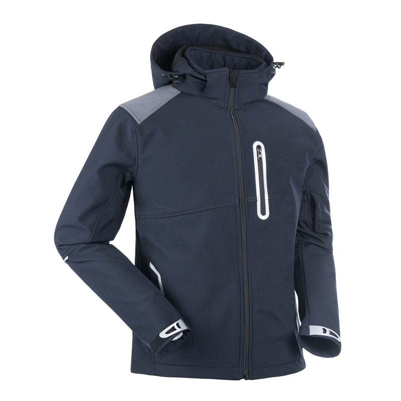 Men's 3-layer Softshell Jacket with Detachable Hood