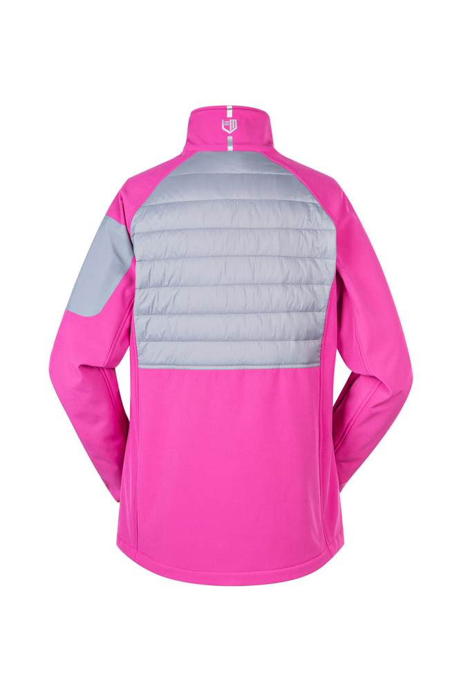 Women's 3-layer Softshell Contrast with Quilt Padding Jacket