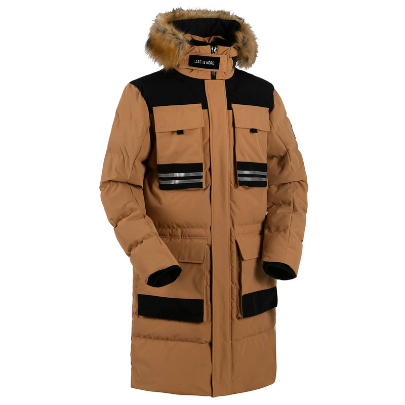 Men's insulation long parka