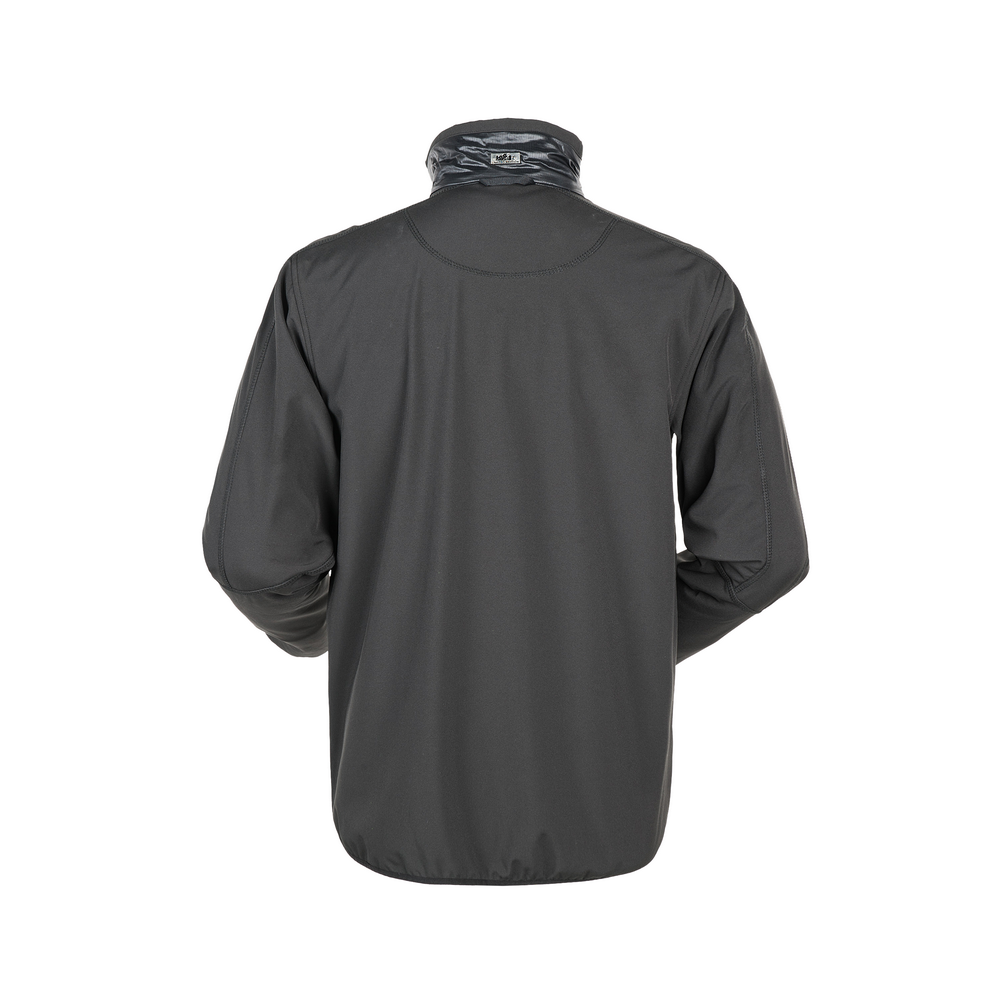 Men's 3-Layers Softshell Jacket Contrast with Quilt Bamboo Charcoal Padding Jacket