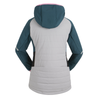 Women's 3-layer Knitted Softshell Contrast with Quilt Padding Jacket