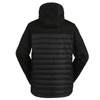 Men's 3-layer Knitted Softshell Contrast with Quilt Padding Jacket