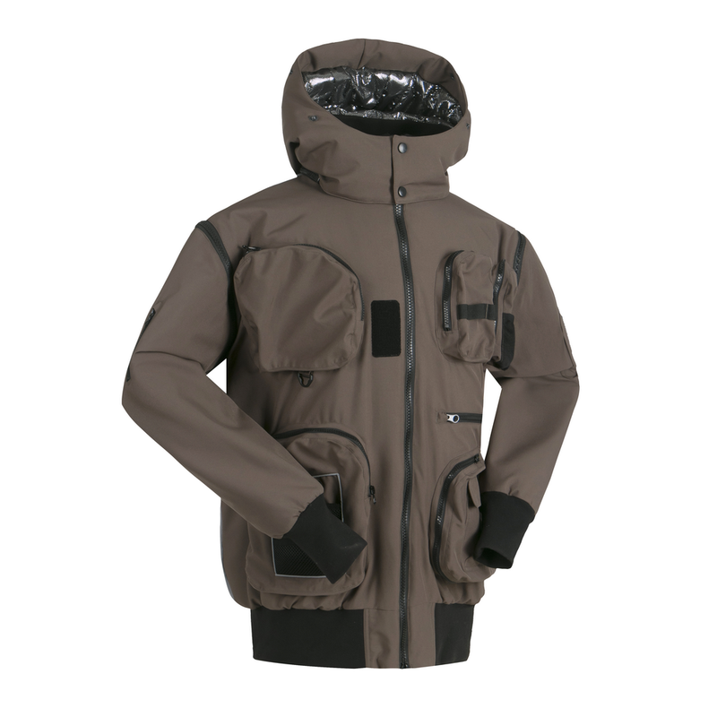 Men's Insulated Jacket with Detachable Sleeve